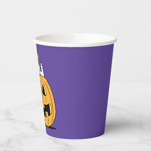 pinda's | Snoopy en Woodstock Jack-O-Lantern Papieren Bekers (Links)