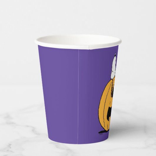 pinda's | Snoopy en Woodstock Jack-O-Lantern Papieren Bekers (Rechts)