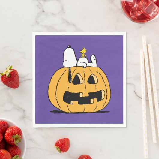 pinda's | Snoopy en Woodstock Jack-O-Lantern Servet (Insitu)