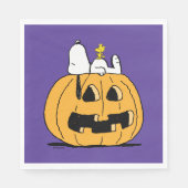 pinda's | Snoopy en Woodstock Jack-O-Lantern Servet (Voorkant)