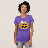 pinda's | Snoopy en Woodstock Jack-O-Lantern T-shirt (Voorkant volledig)
