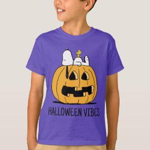 pinda's Snoopy en Woodstock Jack-O-Lantern T-shirt
