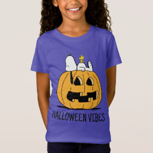 pinda's Snoopy en Woodstock Jack-O-Lantern T-shirt
