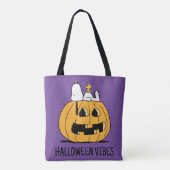 pinda's | Snoopy en Woodstock Jack-O-Lantern Tote Bag (Achterkant)