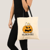 pinda's | Snoopy en Woodstock Jack-O-Lantern Tote Bag (Voorkant (product))