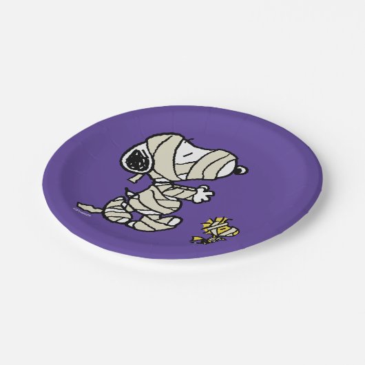 pinda's | Snoopy en Woodstock Mummies Papieren Bordje (Gekanteld)