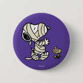 pinda's | Snoopy en Woodstock Mummies Ronde Button 5,7 Cm (Voorkant)