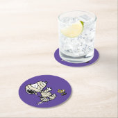 pinda's | Snoopy en Woodstock Mummies Ronde Kartonnen Onderzetter (Insitu)