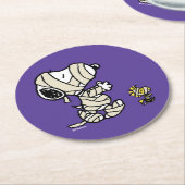 pinda's | Snoopy en Woodstock Mummies Ronde Kartonnen Onderzetter (Gebogen)
