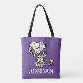 pinda's | Snoopy en Woodstock Mummies Tote Bag (Achterkant)