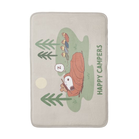 pinda's | Snoopy- en Woodstock Slappers Badmat (Voorkant Verticaal)