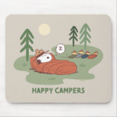 pinda's | Snoopy- en Woodstock Slappers Muismat (Voorkant)