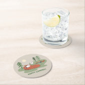 pinda's | Snoopy- en Woodstock Slappers Ronde Kartonnen Onderzetter (Insitu)