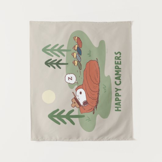 pinda's | Snoopy- en Woodstock Slappers Wandkleed (Voorkant)