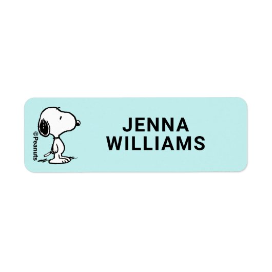 pinda's | Snoopy Etiket (Voorkant)