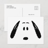 pinda's | Snoopy Face Briefkaart (Voorkant / Achterkant)