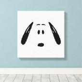 pinda's | Snoopy Face Canvas Afdruk (Insitu (Houten vloer))