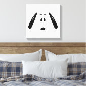 pinda's | Snoopy Face Canvas Afdruk (Insitu (Slaapkamer))