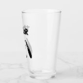 pinda's | Snoopy Face | Jouw namen toevoegen Glas (Links)