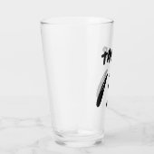 pinda's | Snoopy Face | Jouw namen toevoegen Glas (Rechts)