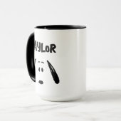 pinda's | Snoopy Face | Jouw namen toevoegen Mok (Voorkant links)