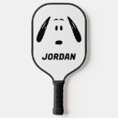 pinda's | Snoopy Face | Jouw namen toevoegen Pickleball Paddle (Achterkant)