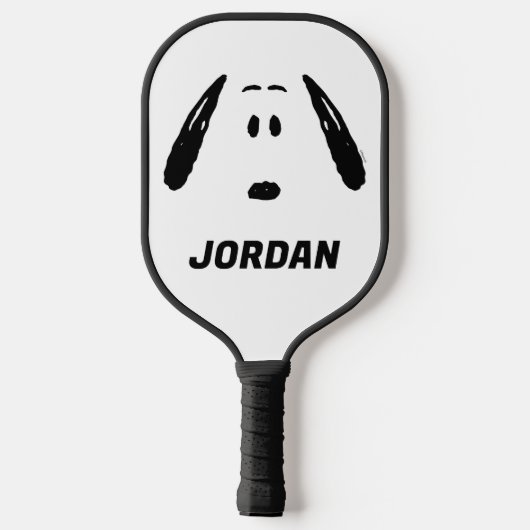 pinda's | Snoopy Face | Jouw namen toevoegen Pickleball Paddle (Achterkant)