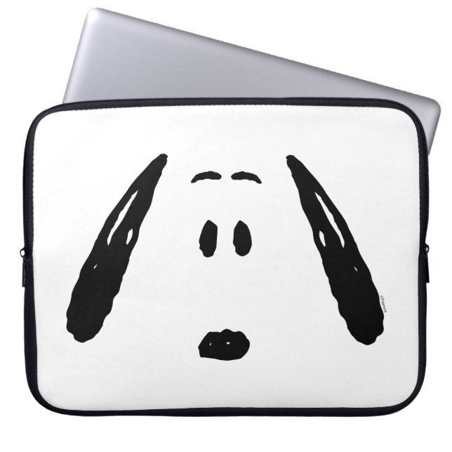 pinda's | Snoopy Face Laptop Sleeve (Voorkant)