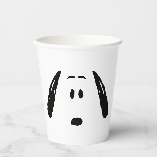 pinda's | Snoopy Face Papieren Bekers (Voorkant)