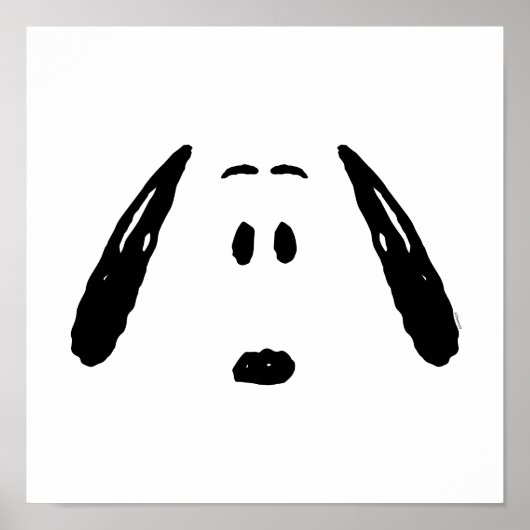 pinda's | Snoopy Face Poster (Voorkant)