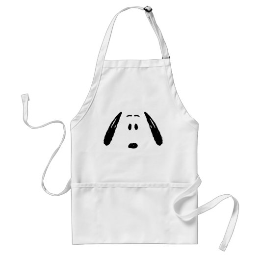 pinda's | Snoopy Face Standaard Schort (Voorkant)