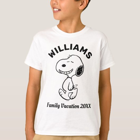 pinda's | Snoopy Family Vacking T-shirt (Voorkant)