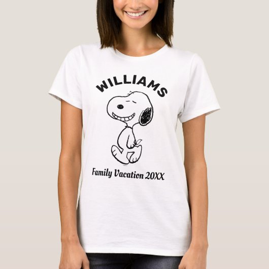 pinda's | Snoopy Family Vacking T-shirt (Voorkant)