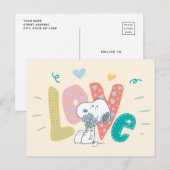 pinda's | Snoopy Flower Love Briefkaart (Voorkant / Achterkant)