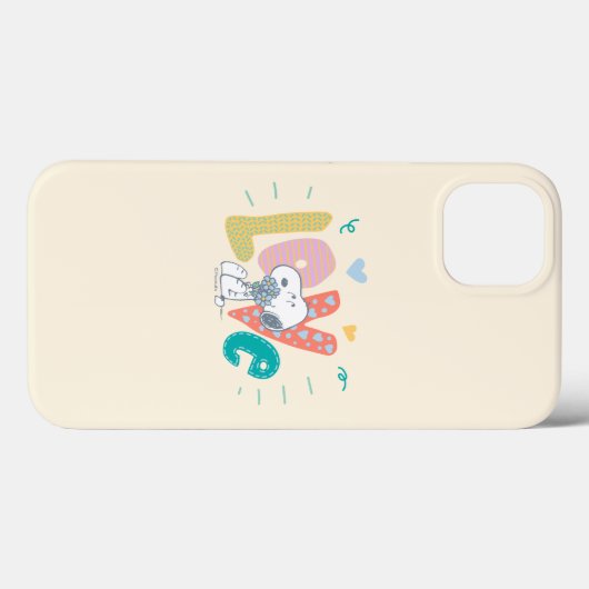 pinda's | Snoopy Flower Love Case-Mate iPhone Case (Achterkant (horizontaal))