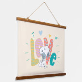 pinda's | Snoopy Flower Love Hangend Wandkleed (Gebogen)