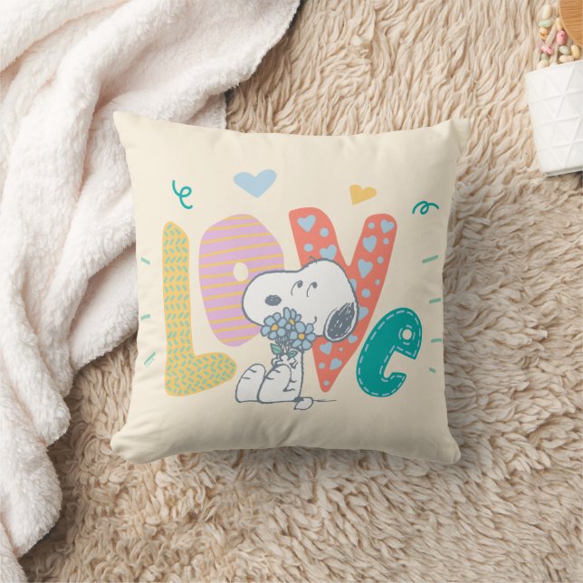 pinda's | Snoopy Flower Love Kussen (Deken)