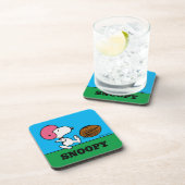 pinda's | Snoopy Football Kicker Bier Onderzetter (Rechterzijde)