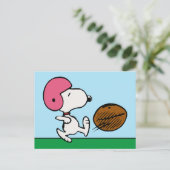 pinda's | Snoopy Football Kicker Briefkaart (Staand voorkant)
