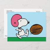 pinda's | Snoopy Football Kicker Briefkaart (Voorkant / Achterkant)