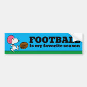 pinda's | Snoopy Football Kicker Bumpersticker (Voorkant)