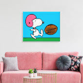 pinda's | Snoopy Football Kicker Canvas Afdruk (Insitu (Woonkamer))