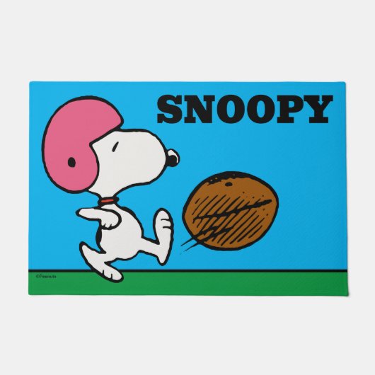 pinda's | Snoopy Football Kicker Deurmat (Voorkant)