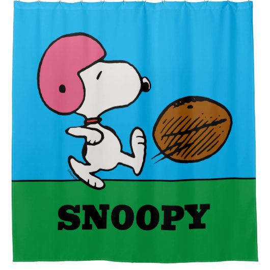 pinda's | Snoopy Football Kicker Douchegordijn (Voorkant)