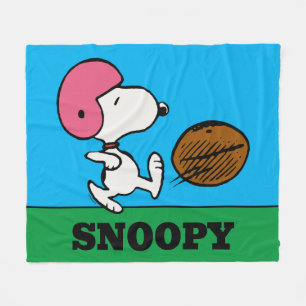 pinda's   Snoopy Football Kicker Fleece Deken