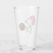 pinda's | Snoopy Football Kicker Glas (Achterkant)