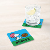 pinda's | Snoopy Football Kicker Kartonnen Onderzetters (Insitu)