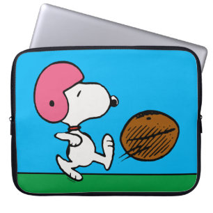 pinda's   Snoopy Football Kicker Laptop Sleeve