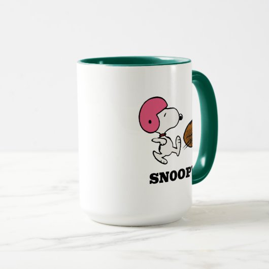 pinda's | Snoopy Football Kicker Mok (Voorkant rechts)