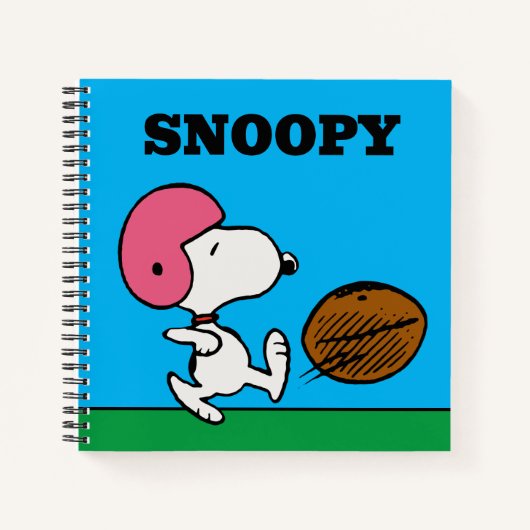 pinda's | Snoopy Football Kicker Notitieboek (Voorkant)